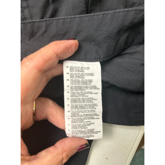 Vintage H&M Parachute Pants Womens Size 10 Black Military Cargo Baggy Y2K Gorp‎ - Picture 13 of 15